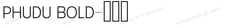 Phudu Bold字体转换